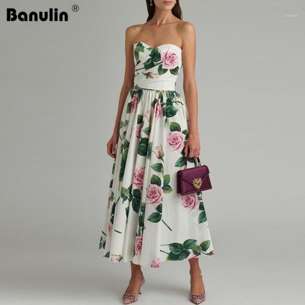 banulin summer strapless floral printed midi dresses for women runway designer elegant party dress zomerjurk dames 20201, Black;gray
banulin summer strapless floral printed midi dresses for women runway designer elegant party dress zomerjurk dames 20201, Black;gray