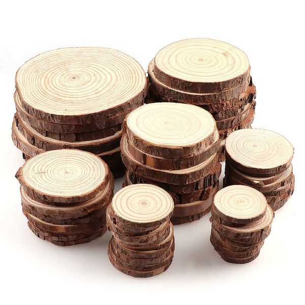 3-12cm thick 1 pack natural pine round unfinished wood slices circles with tree bark log discs diy crafts wedding party painting
3-12cm thick 1 pack natural pine round unfinished wood slices circles with tree bark log discs diy crafts wedding party painting