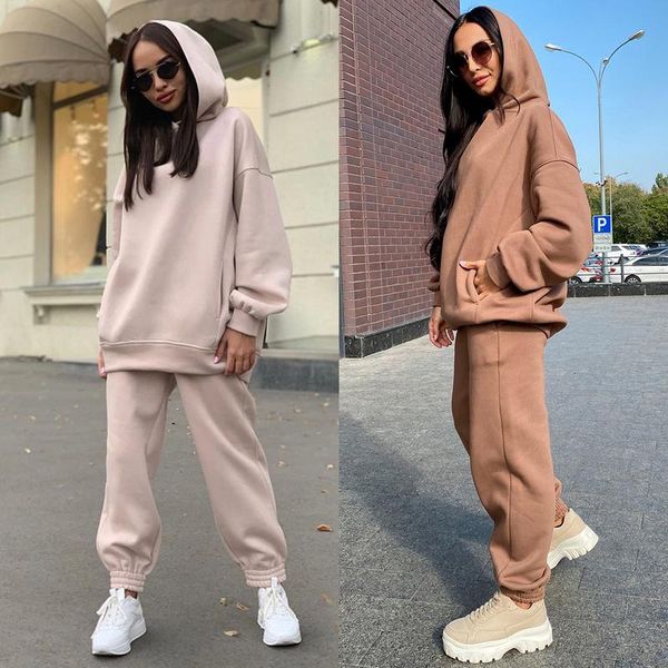 women's tracksuits two piece outfits oversized hoodie and pants casual sport suit winter set woman autumn tracksuit 2021, Gray
women's tracksuits two piece outfits oversized hoodie and pants casual sport suit winter set woman autumn tracksuit 2021, Gray