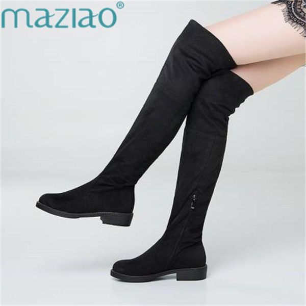 new women boots fashion over the knee boots thin square heel boot platform woman shoes round toe tall maziao, Black
new women boots fashion over the knee boots thin square heel boot platform woman shoes round toe tall maziao, Black