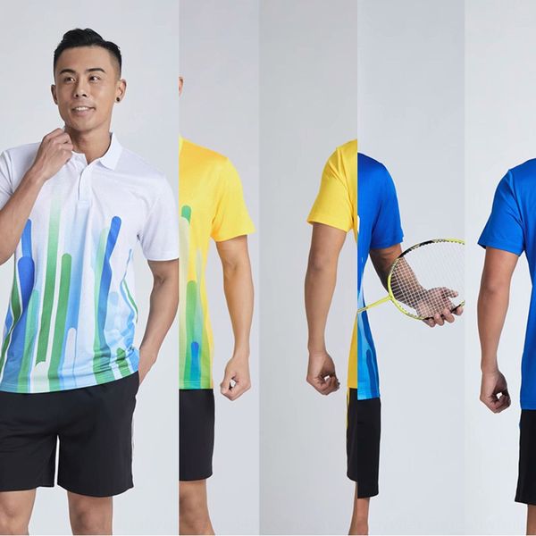 fast dry outdoor new product in 2019 short sleeve lapel table tennis table tennis clothing ball ball suit quick dry running suit men and wom, Gray
fast dry outdoor new product in 2019 short sleeve lapel table tennis table tennis clothing ball ball suit quick dry running suit men and wom, Gray
