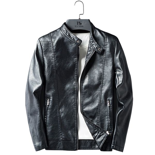 leather jacket men new brand fashion autumn male plus size m-3xl black mens stand collar coats faux leather biker jackets pu, Black;brown
leather jacket men new brand fashion autumn male plus size m-3xl black mens stand collar coats faux leather biker jackets pu, Black;brown