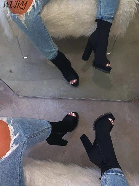 2020 women transparent sandals ladies high heel slippers candy color open toes thick heel fashion female slides summer shoes1, Black
2020 women transparent sandals ladies high heel slippers candy color open toes thick heel fashion female slides summer shoes1, Black