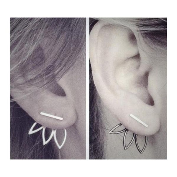 europe and the united states the new contracted fashion personality fashion street snap hollow out lotus earring women's earrings h28m, Golden;silver
europe and the united states the new contracted fashion personality fashion street snap hollow out lotus earring women's earrings h28m, Golden;silver