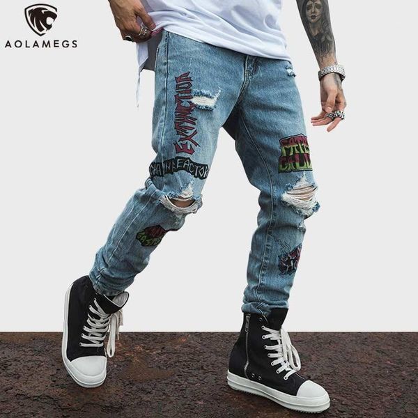 aolamegs biker jeans men reflective hole denim pants mens vintage skinny jeans baggy trousers jean fashion streetwear autumn1, Blue
aolamegs biker jeans men reflective hole denim pants mens vintage skinny jeans baggy trousers jean fashion streetwear autumn1, Blue