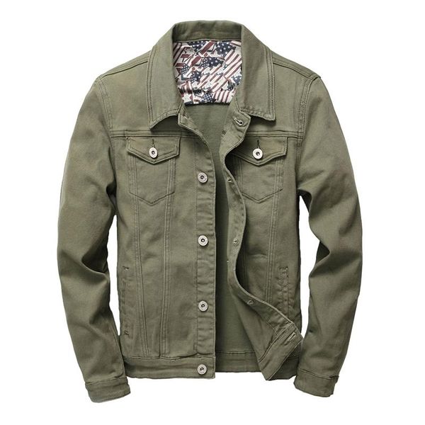 men's jackets men green yellow red simple classic solid color cargo denim jacket streetwear motorcycle slim casual jeans coat, Black;brown
men's jackets men green yellow red simple classic solid color cargo denim jacket streetwear motorcycle slim casual jeans coat, Black;brown