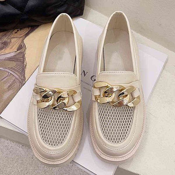 2022 new platform loafers women round toe flats pu leather metal chain decoration breathable slip on summer shallow shoes, Black
2022 new platform loafers women round toe flats pu leather metal chain decoration breathable slip on summer shallow shoes, Black