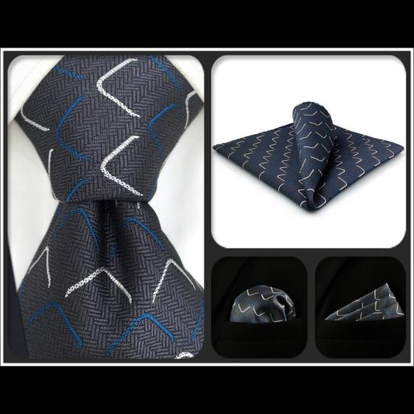 e17 dark grey geometric silk mens necktie set dress classic ties for male groom fashion hanky extra long size, Black;gray
e17 dark grey geometric silk mens necktie set dress classic ties for male groom fashion hanky extra long size, Black;gray