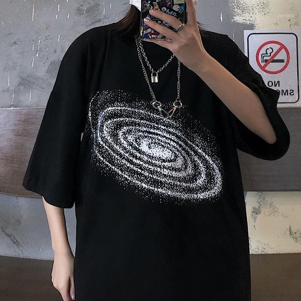2020 new space nebula print t-shirt black t-shirt oversized loose short sleeve korean version ulzzang harajuku1, White
2020 new space nebula print t-shirt black t-shirt oversized loose short sleeve korean version ulzzang harajuku1, White