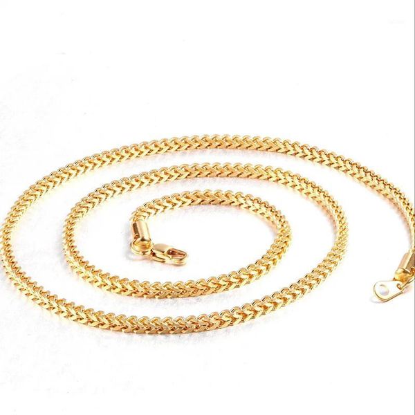 mxgxfam square weave titanium steel necklaces 55 cm for men gold / white gold / 2 color different size choice no fade1, Silver
mxgxfam square weave titanium steel necklaces 55 cm for men gold / white gold / 2 color different size choice no fade1, Silver