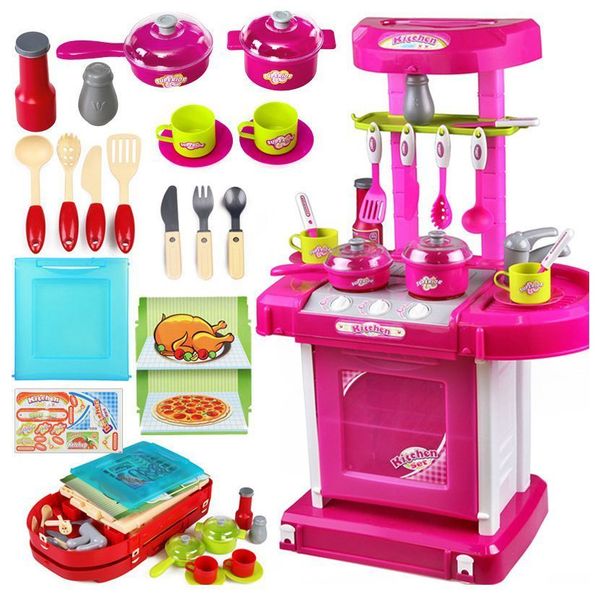 1set portable electronic children kids kitchen cooking girl toy cooker play set for baby pretend play toys birthday gifts lj201009
1set portable electronic children kids kitchen cooking girl toy cooker play set for baby pretend play toys birthday gifts lj201009