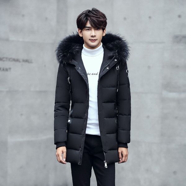 winter big genuine fur hooded duck down jackets men warm down coats male casual winter outerwer down parkas, Black
winter big genuine fur hooded duck down jackets men warm down coats male casual winter outerwer down parkas, Black