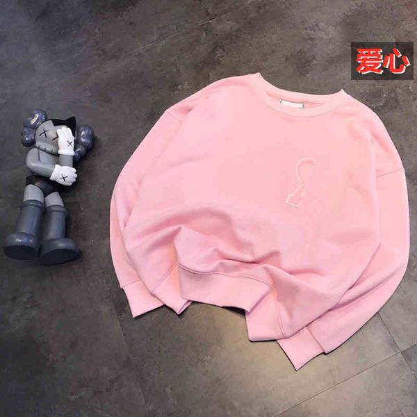 2022 factory wholesale new model spring casual women's cute cotton pullover terry color love sweater, Black
2022 factory wholesale new model spring casual women's cute cotton pullover terry color love sweater, Black