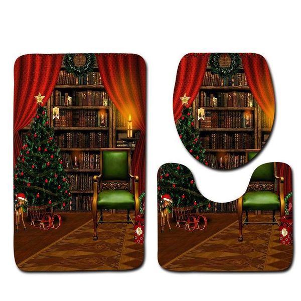 christmas eve style bathroom floor mat 3 pcs set, anti-skid mat for bathroom, bath qylbnq tore2010
christmas eve style bathroom floor mat 3 pcs set, anti-skid mat for bathroom, bath qylbnq tore2010
