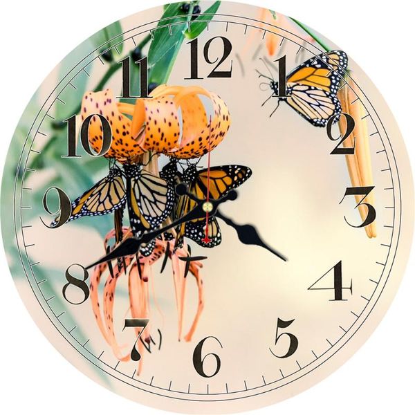 a swarm of butterflies flower design wall clock vintage home wall watch non ticking silent large creative art
a swarm of butterflies flower design wall clock vintage home wall watch non ticking silent large creative art