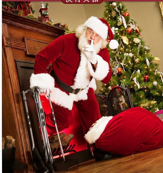 5pcs santa claus + pants + hat beard belt christmas costume cosplay santa claus clothes christmas dress clothes
5pcs santa claus + pants + hat beard belt christmas costume cosplay santa claus clothes christmas dress clothes