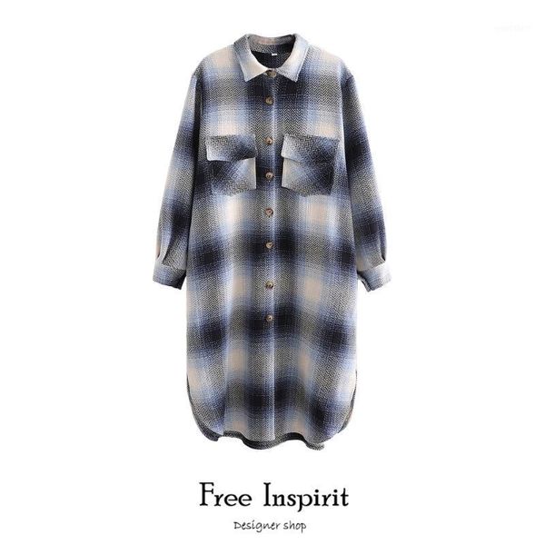 inspirit new arrival winter lady's blouses long casual plaid turn-down collar full sleeves women's shirts1, White
inspirit new arrival winter lady's blouses long casual plaid turn-down collar full sleeves women's shirts1, White