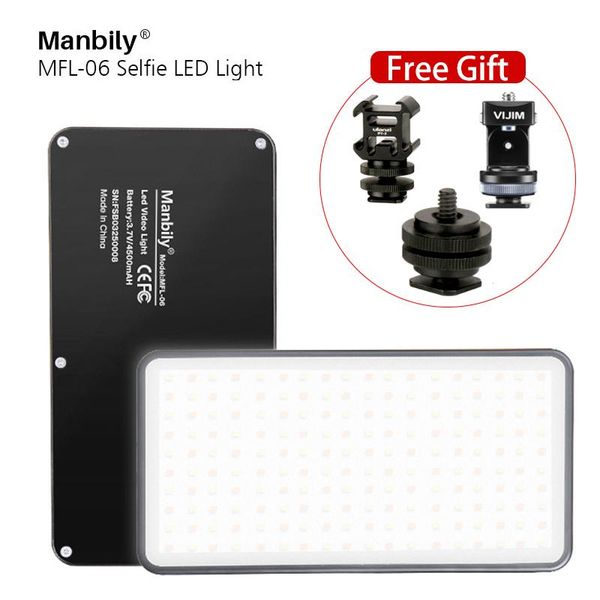 flash heads manbily mfl-06 dimmable mini led video light on camera dslr fill 180 pographic lighting lamp for selfie
flash heads manbily mfl-06 dimmable mini led video light on camera dslr fill 180 pographic lighting lamp for selfie