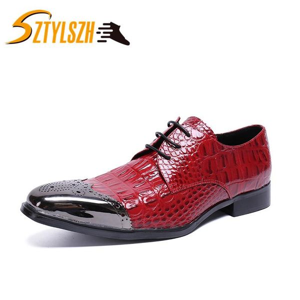 men formal shoes genuine leather pointed toe dress footwear male office italian brogue oxford shoes glossy men shoe, Black
men formal shoes genuine leather pointed toe dress footwear male office italian brogue oxford shoes glossy men shoe, Black