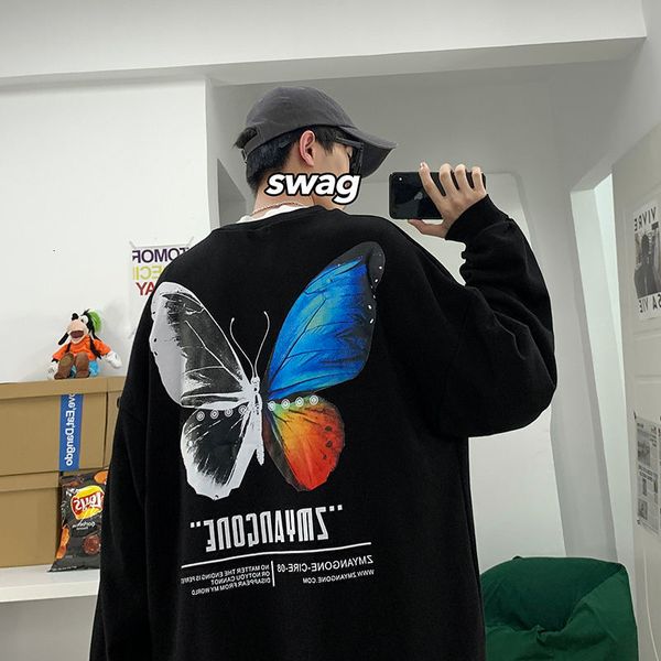 2021 new colorful butterfly printed men hoodies autumn new men's o-neck sweatshirts man hip hop casual pullovers knt6, Black
2021 new colorful butterfly printed men hoodies autumn new men's o-neck sweatshirts man hip hop casual pullovers knt6, Black
