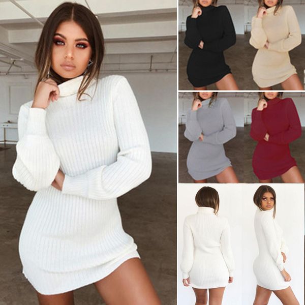 mini dress sweater autumn winter warm knitted dresses women elastic turtleneck long sleeve bodycon dresses casual vestidos lj201124, Black;gray
mini dress sweater autumn winter warm knitted dresses women elastic turtleneck long sleeve bodycon dresses casual vestidos lj201124, Black;gray