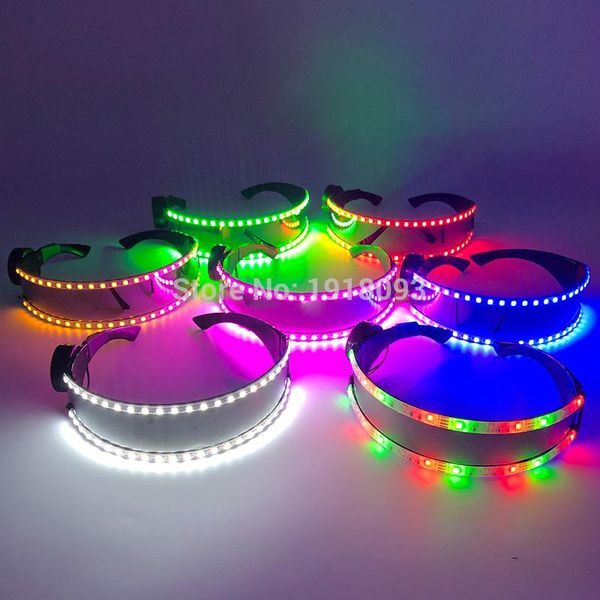 party decoration 2021 fashion led glasses flashing light up dj bar night costume dance show lighting props
party decoration 2021 fashion led glasses flashing light up dj bar night costume dance show lighting props