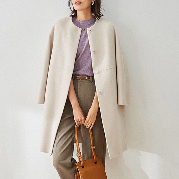 shirt women's wool coats new fashion thick thick thin beige woman's loose color elects button winter wear jackets qfio, White;black
shirt women's wool coats new fashion thick thick thin beige woman's loose color elects button winter wear jackets qfio, White;black