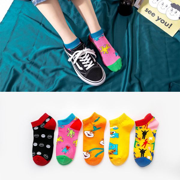 socks & hosiery 5 pairs kawaii embroidered cute cartoon women cotton harajuku happy funny, Black;white
socks & hosiery 5 pairs kawaii embroidered cute cartoon women cotton harajuku happy funny, Black;white