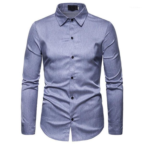 mens casual button down dress shirts 2020 brand new slim fit long sleeve chemise homme classic business formal shirt for men1, White;black
mens casual button down dress shirts 2020 brand new slim fit long sleeve chemise homme classic business formal shirt for men1, White;black