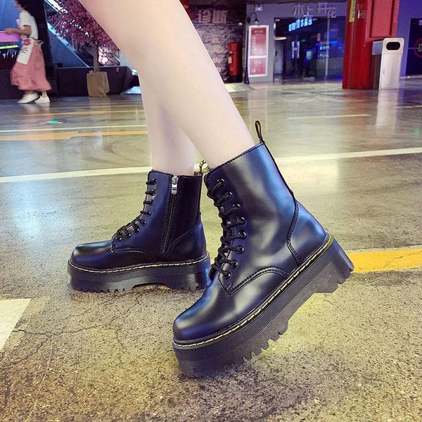 girls boots ladies pu leather suede platform boots winter female motorcycle shoes women 2021 gothic shoes lace-up, Black;grey
girls boots ladies pu leather suede platform boots winter female motorcycle shoes women 2021 gothic shoes lace-up, Black;grey