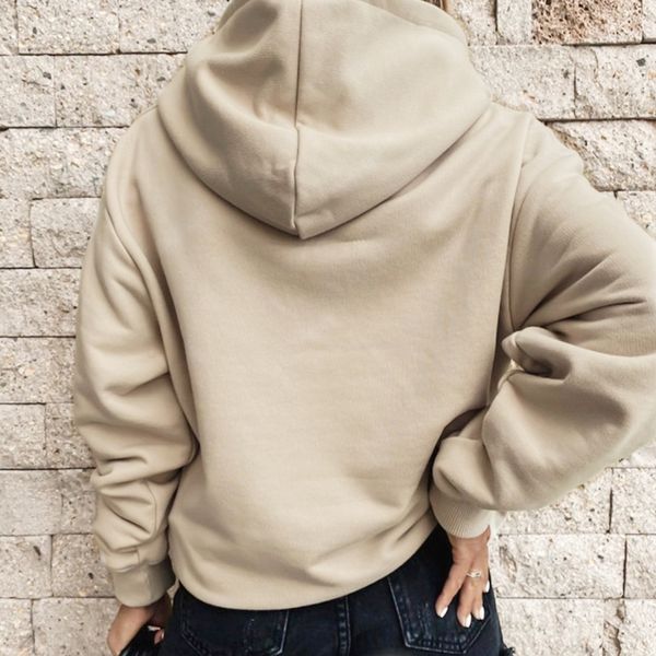 women's hoodies with a hood solid front pocket long sleeve women sweatshirt casual autumn streetwear sweatshirts female 201203, Black
women's hoodies with a hood solid front pocket long sleeve women sweatshirt casual autumn streetwear sweatshirts female 201203, Black