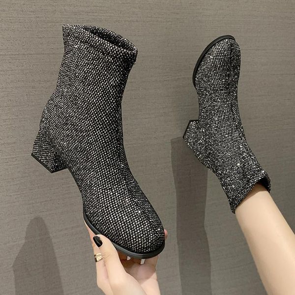 woman flat boots winter shoes for women round toe boots-women booties ladies luxury designer low rock 2020 mid calf, Black
woman flat boots winter shoes for women round toe boots-women booties ladies luxury designer low rock 2020 mid calf, Black
