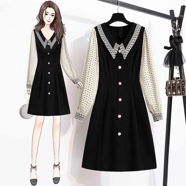 points of the most l-5xl-sized women fat 100kg woman wear long, casual lean spring sleeve dressed in 6l8y, Black;gray
points of the most l-5xl-sized women fat 100kg woman wear long, casual lean spring sleeve dressed in 6l8y, Black;gray