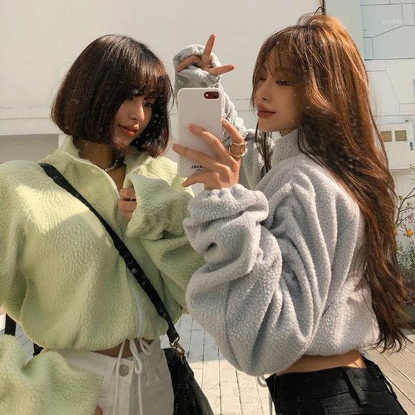 korean style elegant women lambswool jackets fluffy fuzzy loose drawstring coats zipper fluffy cozy avocado green teddy jackets1, Black;brown
korean style elegant women lambswool jackets fluffy fuzzy loose drawstring coats zipper fluffy cozy avocado green teddy jackets1, Black;brown