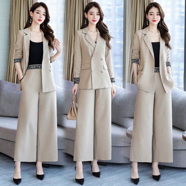 western wide leg pants female style spring and autumn 2020 double breasted suit professional two piece suit design feeling wide leg pants li, Gray
western wide leg pants female style spring and autumn 2020 double breasted suit professional two piece suit design feeling wide leg pants li, Gray