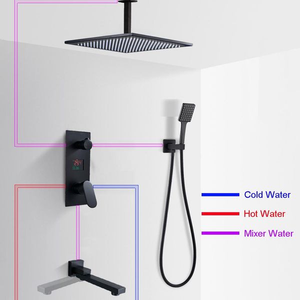 bath shower faucet 3 functions matte black digital shower faucets set rainfall shower head concealed valve digital display mixer bbynph
bath shower faucet 3 functions matte black digital shower faucets set rainfall shower head concealed valve digital display mixer bbynph