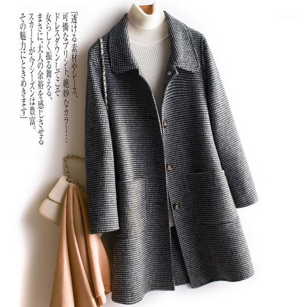 autumn winter double sided wool coat women plus size loose abrigos mujer elegante long wool jacket women overcoat1, Black
autumn winter double sided wool coat women plus size loose abrigos mujer elegante long wool jacket women overcoat1, Black