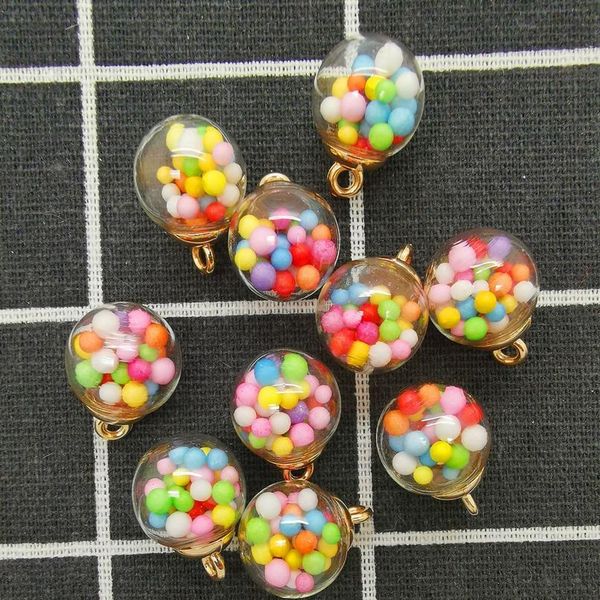 new diy 10pcs 16mm mini glass bottles with color ball pendant ornaments jewelry making jllyos, Black
new diy 10pcs 16mm mini glass bottles with color ball pendant ornaments jewelry making jllyos, Black