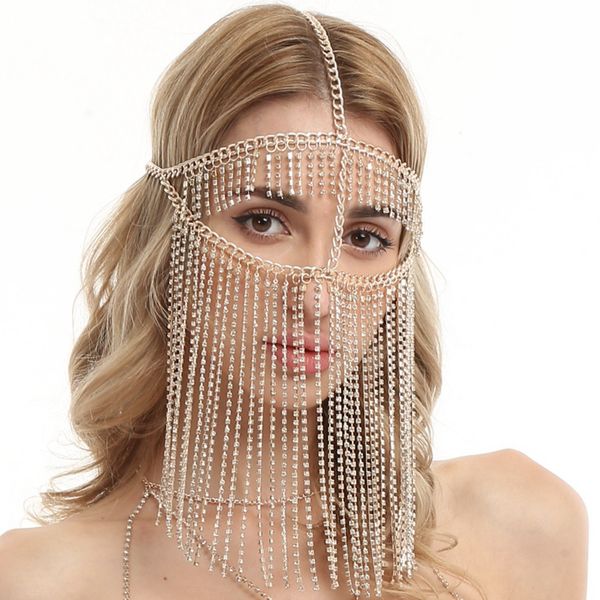 diamond tassel head chains party bar night club luxurious crystal adorned bridal jewelry wedding party jewelry accessories, White
diamond tassel head chains party bar night club luxurious crystal adorned bridal jewelry wedding party jewelry accessories, White