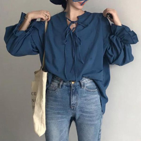 women's blouses & shirts 2021 autumn design sense lace trendy bubble sleeve shirt korean style gentle wind loose women blouse long-slee, White
women's blouses & shirts 2021 autumn design sense lace trendy bubble sleeve shirt korean style gentle wind loose women blouse long-slee, White