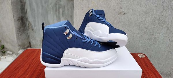 2020 new stone blue mens basketball shoes 12 fashion white blue 12s branded sneakers sports trainers for men us size7-13, White;red
2020 new stone blue mens basketball shoes 12 fashion white blue 12s branded sneakers sports trainers for men us size7-13, White;red