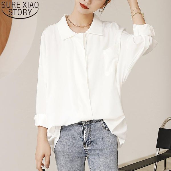 women's blouses & shirts hong kong style office lady vintage shirt women 2021 spring and autumn solid loose all-match simple blouse 113, White
women's blouses & shirts hong kong style office lady vintage shirt women 2021 spring and autumn solid loose all-match simple blouse 113, White