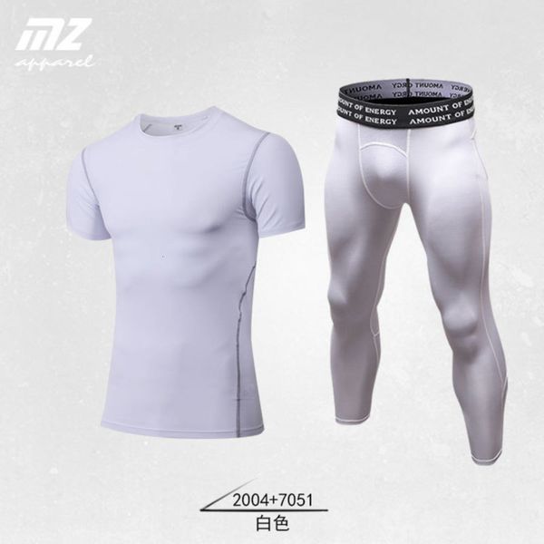 sports mz 2-piece men's short suit sleeve + yoga pants quick dry high elastic fitness basketball outdoor training, Gray
sports mz 2-piece men's short suit sleeve + yoga pants quick dry high elastic fitness basketball outdoor training, Gray