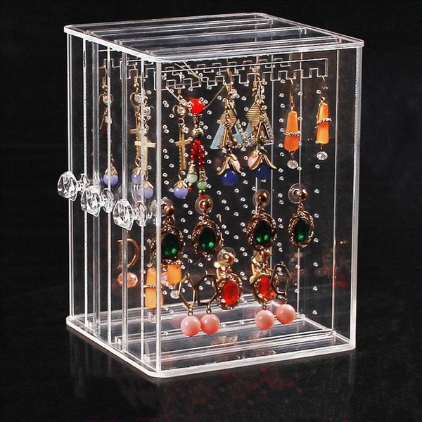 hooks & rails large capacity clear/ black plastic jewelry display shelf 3 tiers earring rack box case holder organizer dustproof
hooks & rails large capacity clear/ black plastic jewelry display shelf 3 tiers earring rack box case holder organizer dustproof