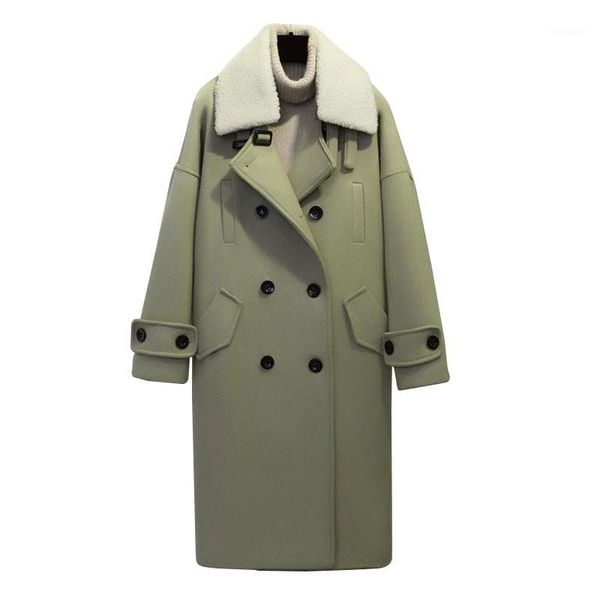 spring winter coat women 2020 new lady double breasted turn-down collar solid casual woolen overcoat wide-waisted long wool coat1, Black
spring winter coat women 2020 new lady double breasted turn-down collar solid casual woolen overcoat wide-waisted long wool coat1, Black