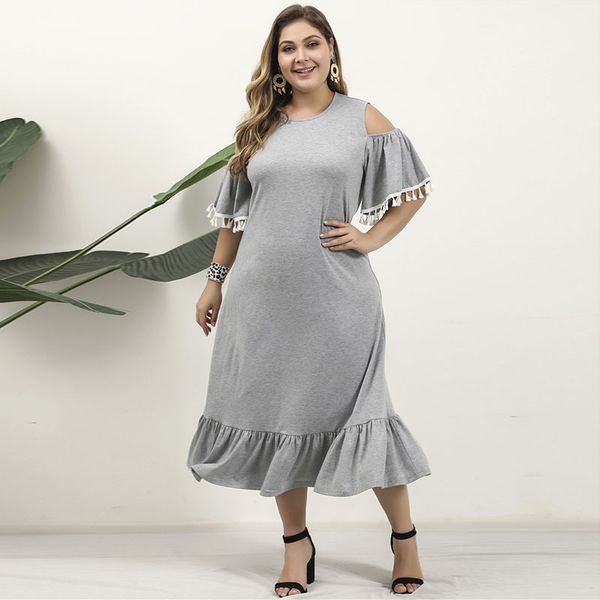 large size womens dress gray retro long womens dress loose lace decorative off-the-shoulder casual dress, White;black
large size womens dress gray retro long womens dress loose lace decorative off-the-shoulder casual dress, White;black