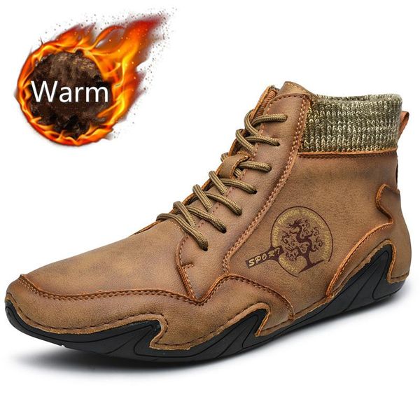 brand men snow boots winter plush warm men motorcycle boots lace-up non-slip male ankle autumn man work shoes, Black
brand men snow boots winter plush warm men motorcycle boots lace-up non-slip male ankle autumn man work shoes, Black