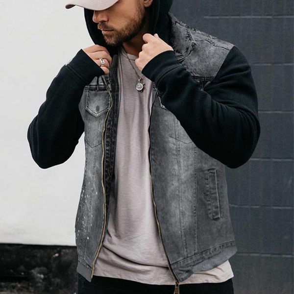 new trendy men's denim vest spring autumn washed distressed loose sleeveless outerwear casual jackets boys plus size, Black;white
new trendy men's denim vest spring autumn washed distressed loose sleeveless outerwear casual jackets boys plus size, Black;white