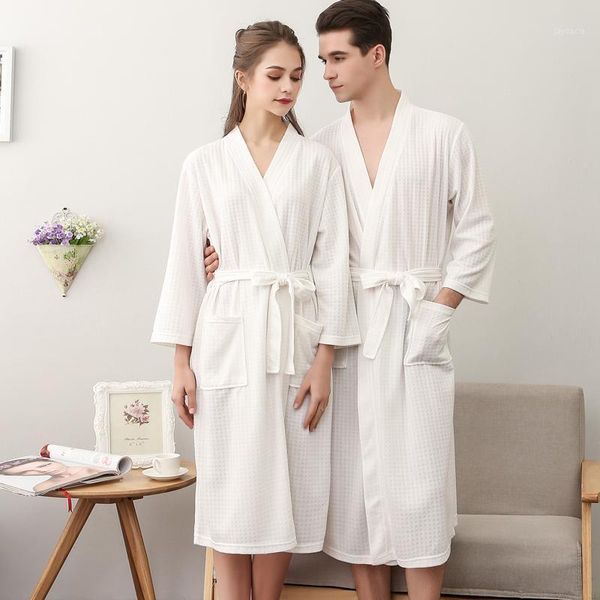 wedding couple style waffle robe autumn long sleeve bathrobe v neck lovers men nightgown lounge sleepwear home clothes1, Black;brown
wedding couple style waffle robe autumn long sleeve bathrobe v neck lovers men nightgown lounge sleepwear home clothes1, Black;brown