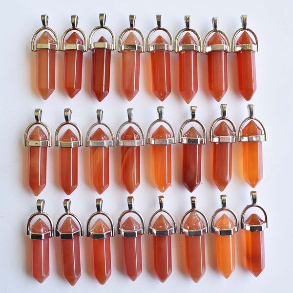 red onyx bullet shape charms point stone chakra pendants for jewelry making wholesale, Bronze;silver
red onyx bullet shape charms point stone chakra pendants for jewelry making wholesale, Bronze;silver
